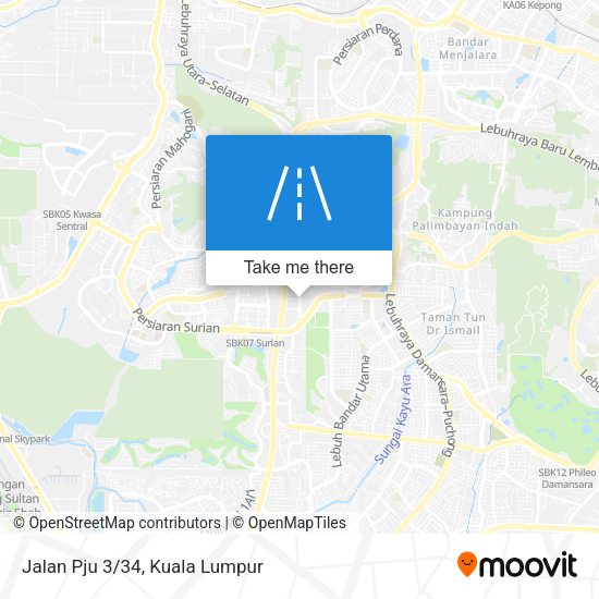 Jalan Pju 3/34 map