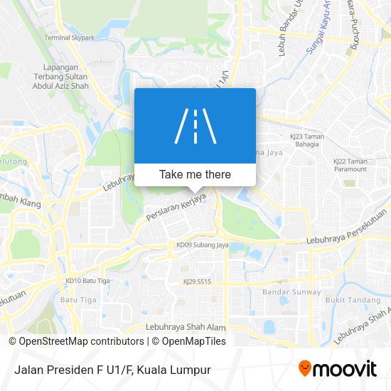 Peta Jalan Presiden F U1/F
