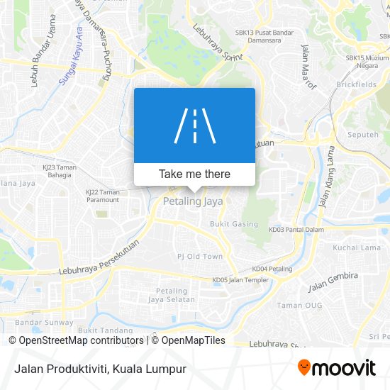 Jalan Produktiviti map