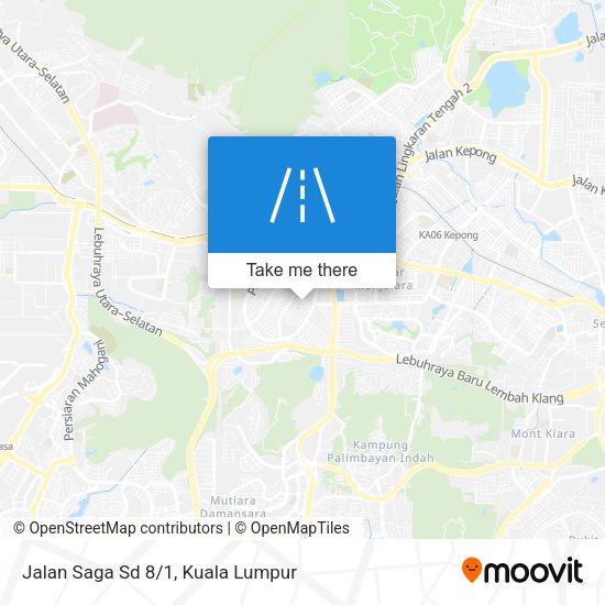 Peta Jalan Saga Sd 8/1