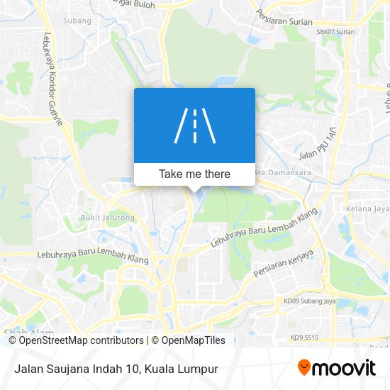 Jalan Saujana Indah 10 map