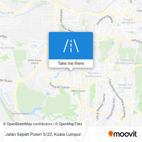 Jalan Sepah Puteri 5/22 map