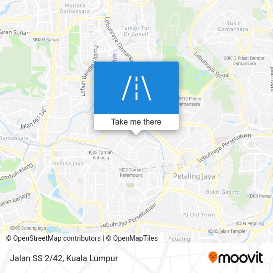 Peta Jalan SS 2/42