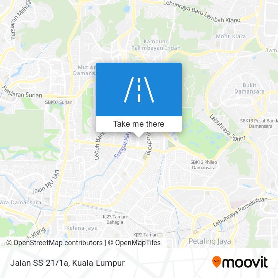 Jalan SS 21/1a map