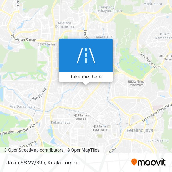 Peta Jalan SS 22/39b