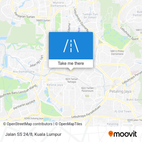 Jalan SS 24/8 map