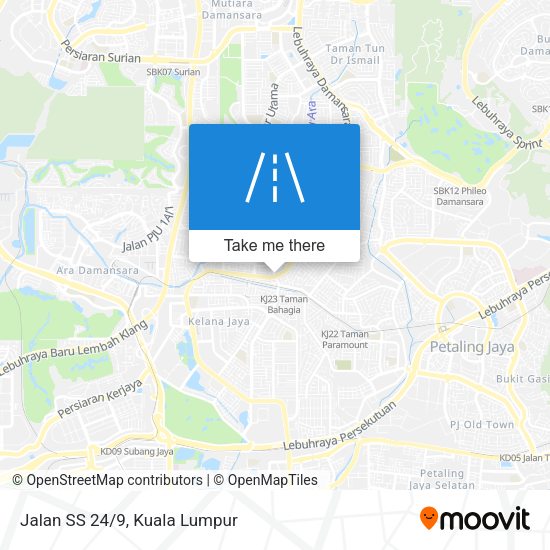 Jalan SS 24/9 map