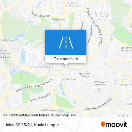 Jalan SS 25/21 map