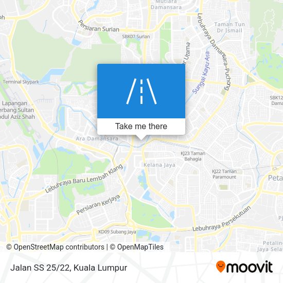 Peta Jalan SS 25/22