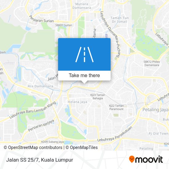 Jalan SS 25/7 map