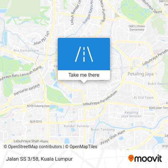 Peta Jalan SS 3/58