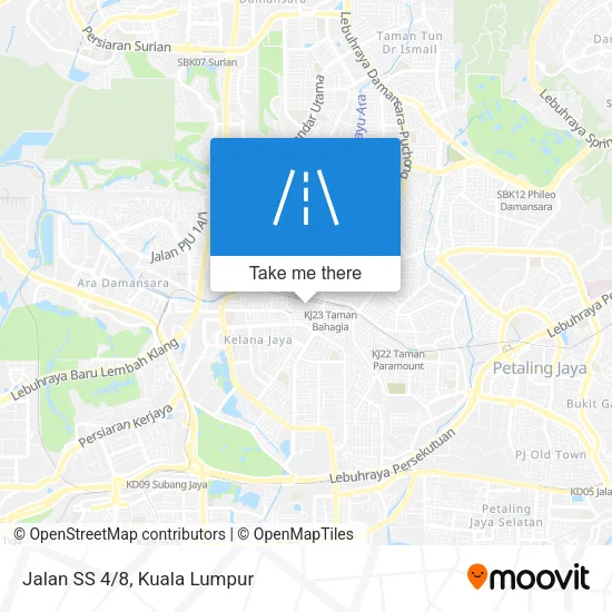 Jalan SS 4/8 map
