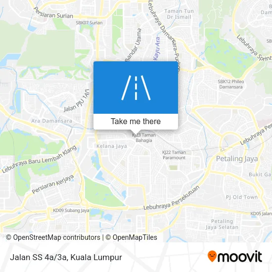 Jalan SS 4a/3a map