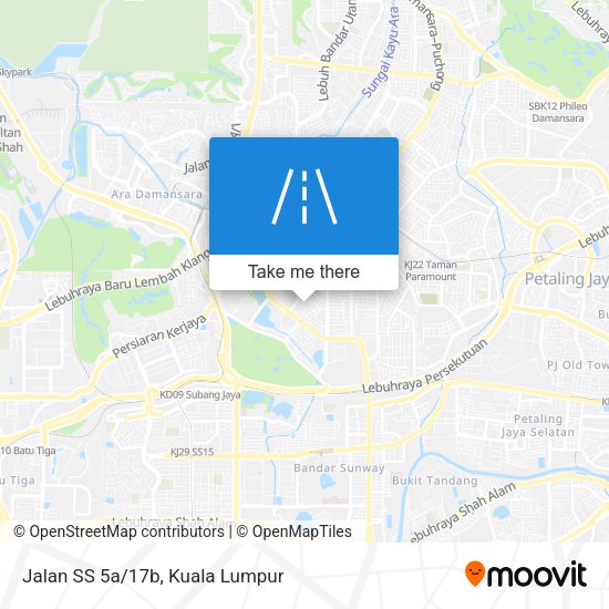 Jalan SS 5a/17b map
