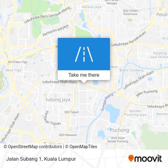 Peta Jalan Subang 1