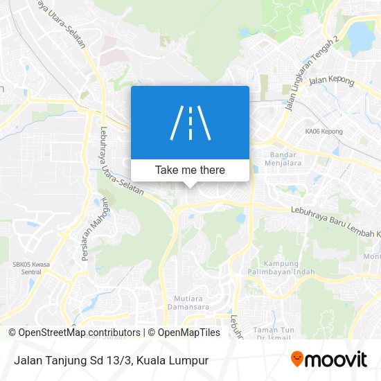 Peta Jalan Tanjung Sd 13/3