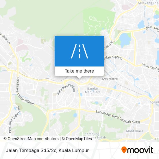 Jalan Tembaga Sd5/2c map