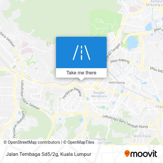 Peta Jalan Tembaga Sd5/2g