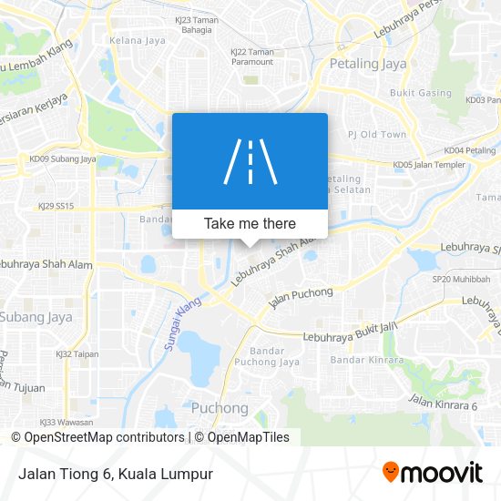 Jalan Tiong 6 map