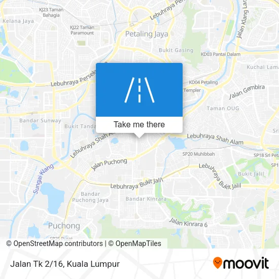 Jalan Tk 2/16 map