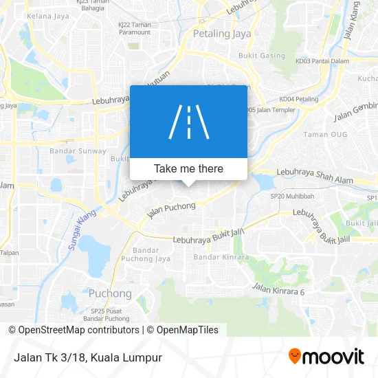 Jalan Tk 3/18 map