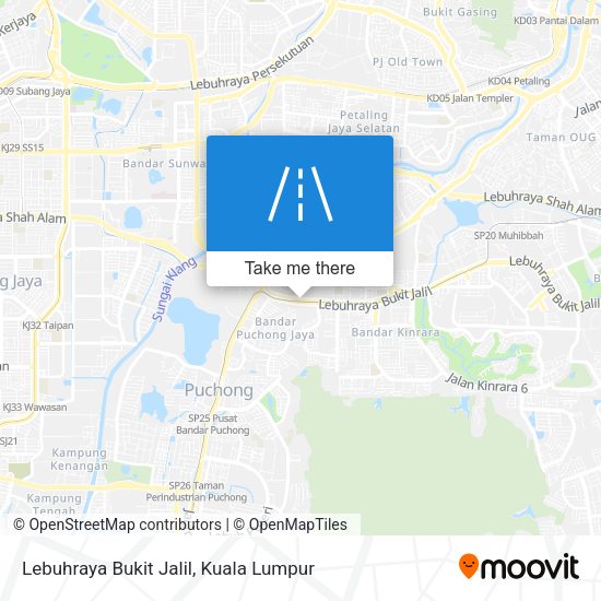 Peta Lebuhraya Bukit Jalil