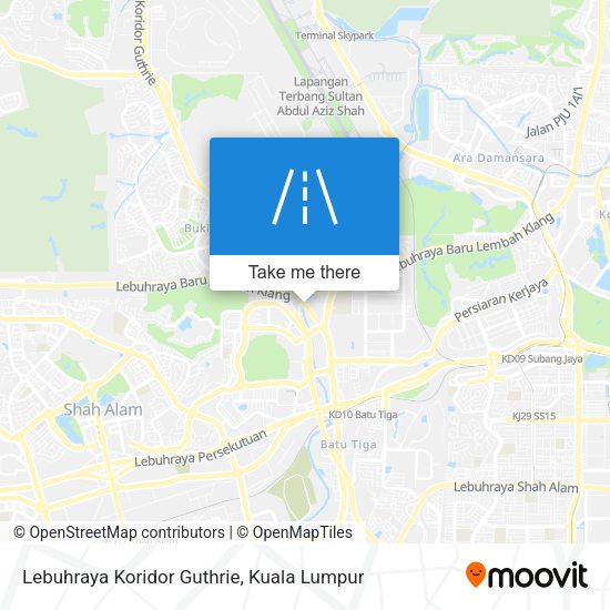 Peta Lebuhraya Koridor Guthrie
