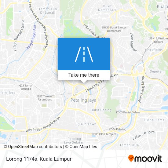 Lorong 11/4a map