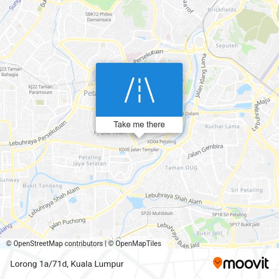 Peta Lorong 1a/71d