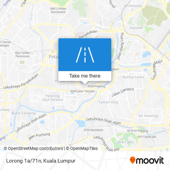 Lorong 1a/71n map