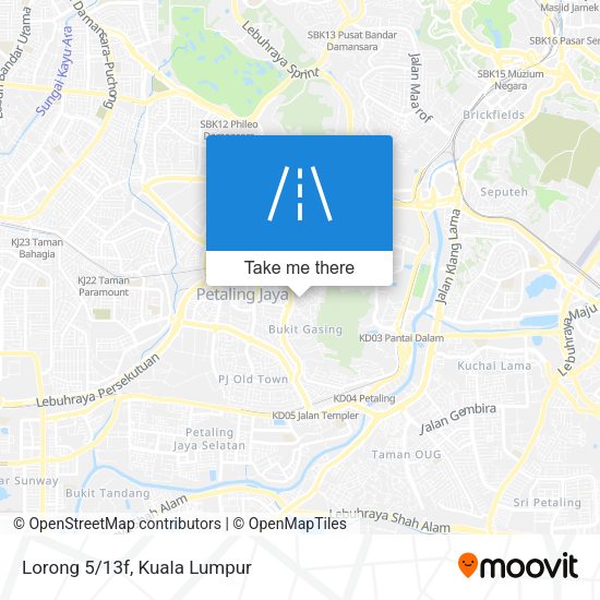 Lorong 5/13f map