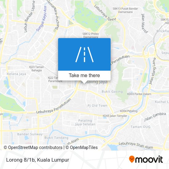 Lorong 8/1b map