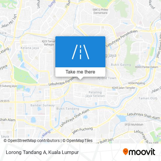 Lorong Tandang A map