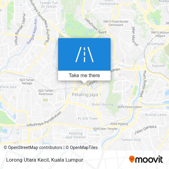 Peta Lorong Utara Kecil