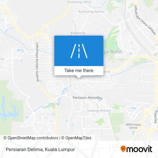 Persiaran Delima map
