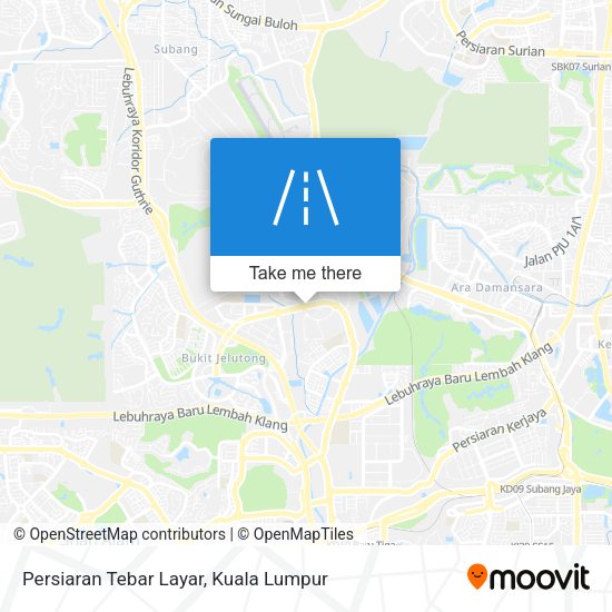 Persiaran Tebar Layar map