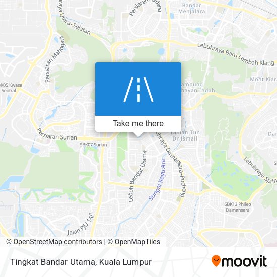 Tingkat Bandar Utama map