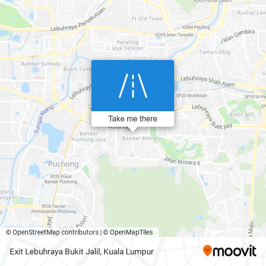 Exit Lebuhraya Bukit Jalil map