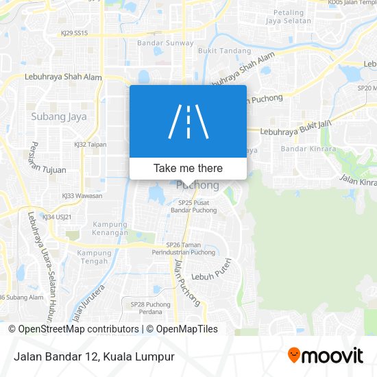 Peta Jalan Bandar 12