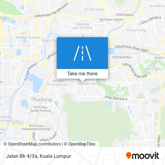 Jalan Bk 4/3a map