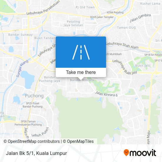 Jalan Bk 5/1 map