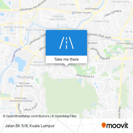 Jalan Bk 5/8 map