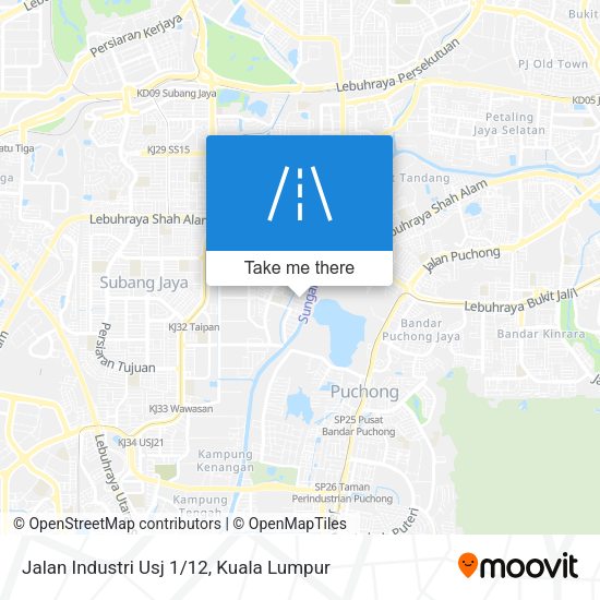 Jalan Industri Usj 1/12 map