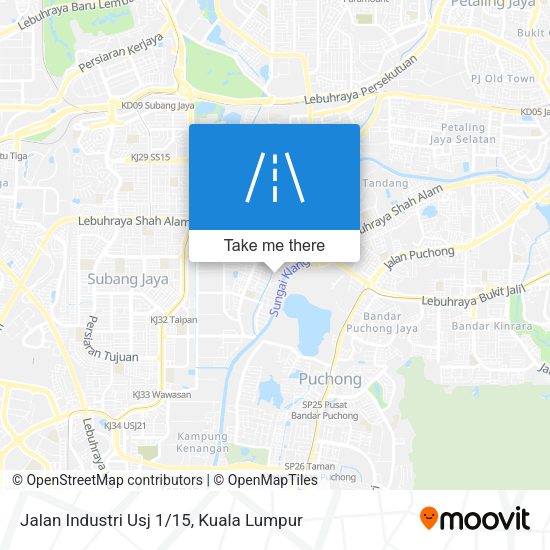 Jalan Industri Usj 1/15 map
