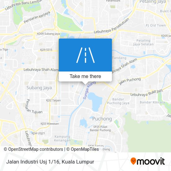 Jalan Industri Usj 1/16 map