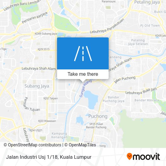 Peta Jalan Industri Usj 1/18