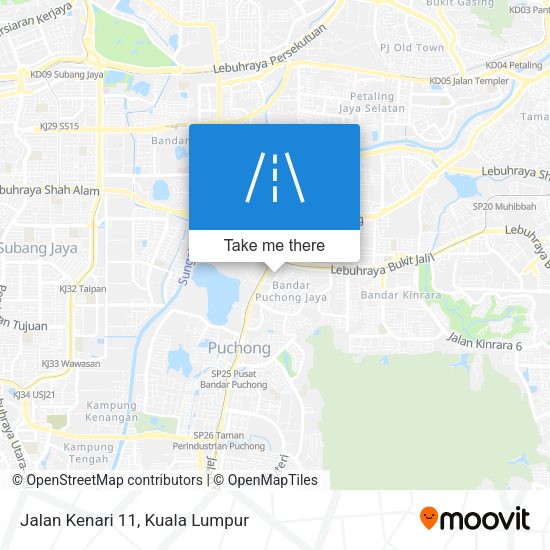 Peta Jalan Kenari 11