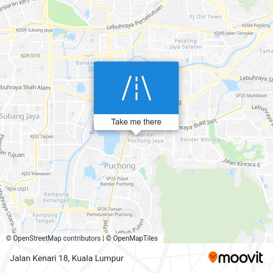 Jalan Kenari 18 map