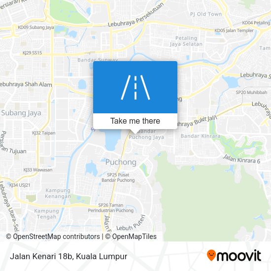 Peta Jalan Kenari 18b