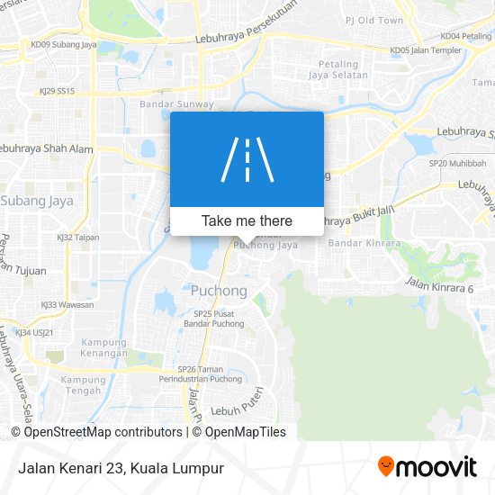 Peta Jalan Kenari 23